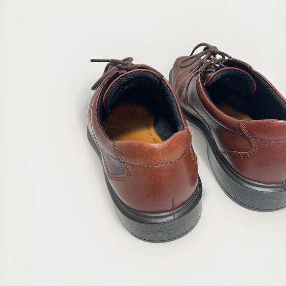 ECCO Men's Helsinki Bicycle Toe  Brown Leather Shoes 43 EU / 9-9.5 US - Picture 9 of 15